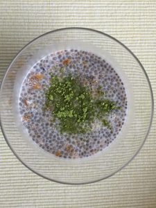 Matcha green tea chia pudding