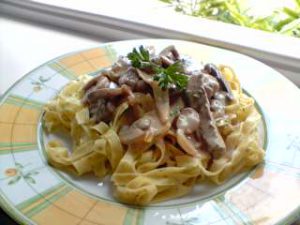 Beef stroganoff