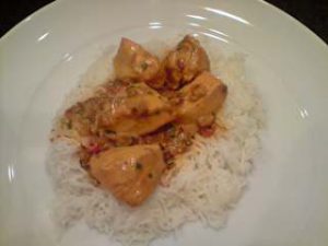 Quick and easy chicken curry